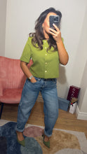 Load image into Gallery viewer, Kiwi Cropped round neck blazer