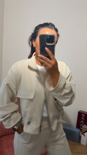 Load image into Gallery viewer, Cream Cropped Jacket