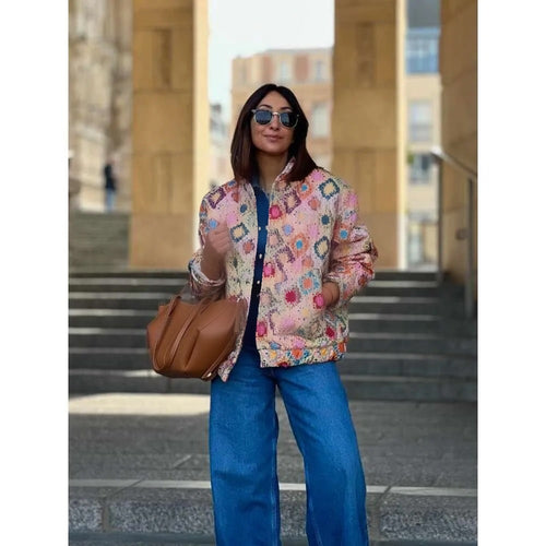 Pink Quilted Jacket