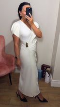 Load image into Gallery viewer, Buttermilk cream Midimax dress