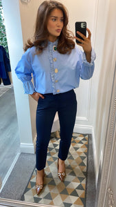 Powder Blue Blouse