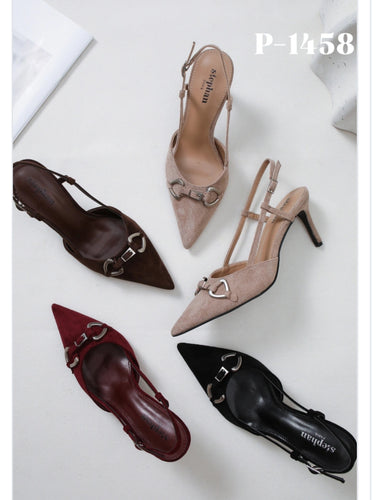 Brown sling Back Shoe