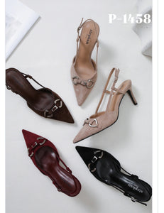 Brown sling Back Shoe