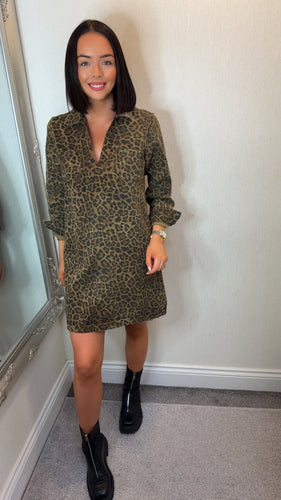 Leopard Long Sleeve Dress