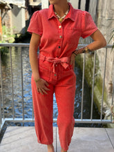 Load image into Gallery viewer, Coral Jumpsuit 100% cotton