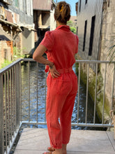 Load image into Gallery viewer, Coral Jumpsuit 100% cotton
