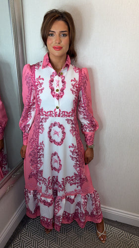 Poppy Pink Midimax dress