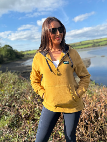 Mustard Hoodie 1/4 Zip