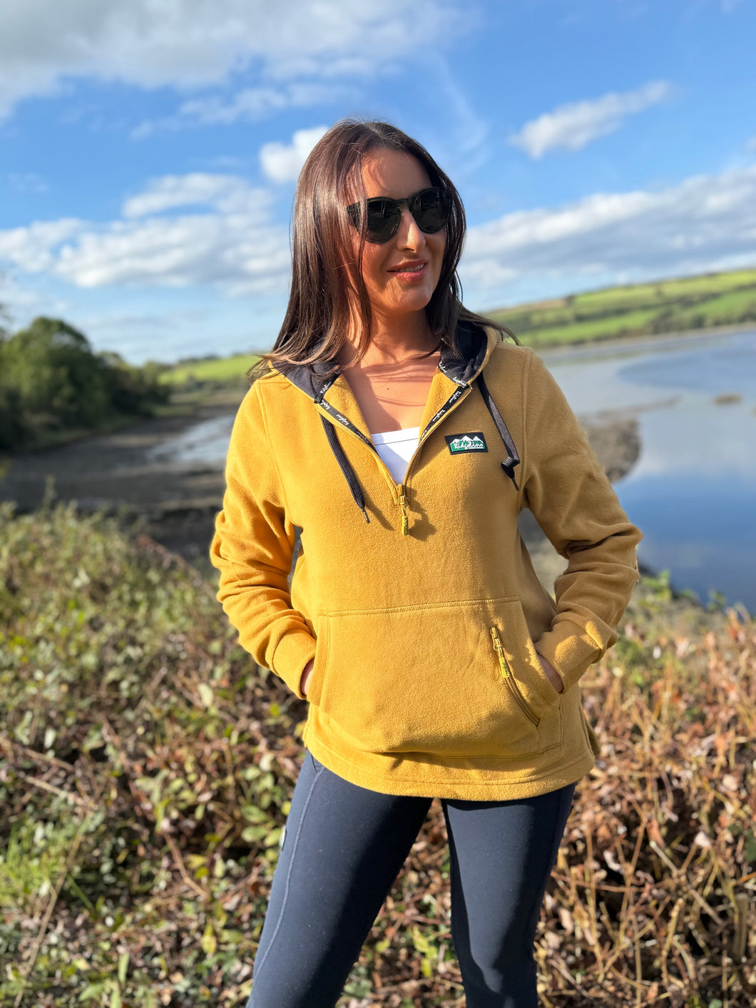 Mustard Hoodie 1/4 Zip