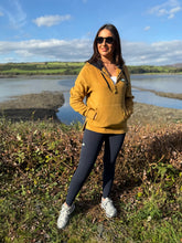 Load image into Gallery viewer, Mustard Hoodie 1/4 Zip