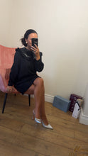 Load image into Gallery viewer, Black smock dress